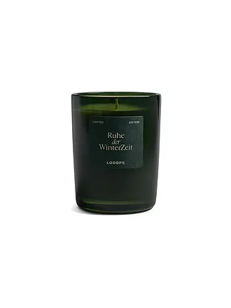 LOOOPS | Duftkerze 250g Wärme von Abendgold | dunkelgrün